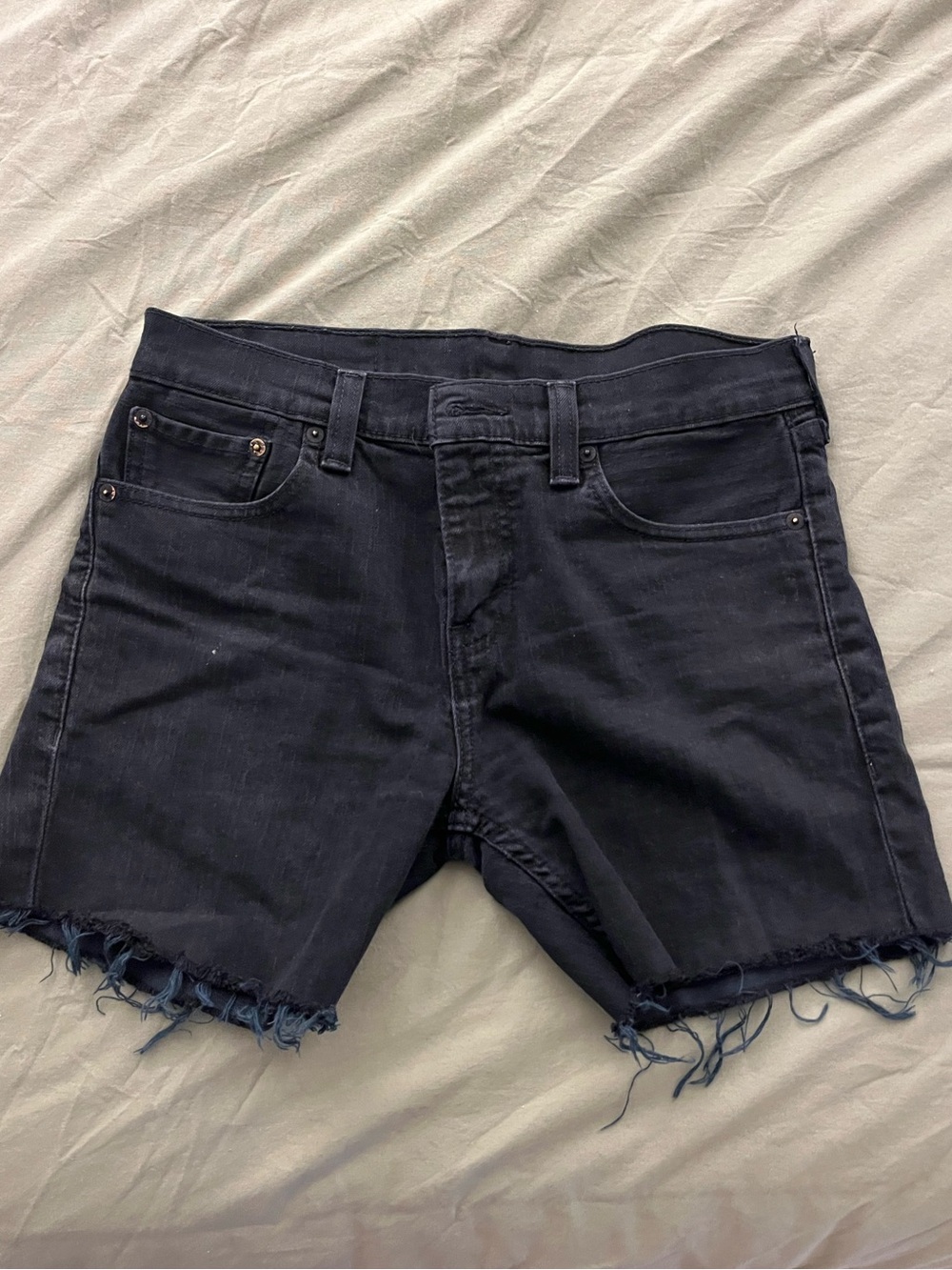 Levi’s 511 black cut off shorts size 30